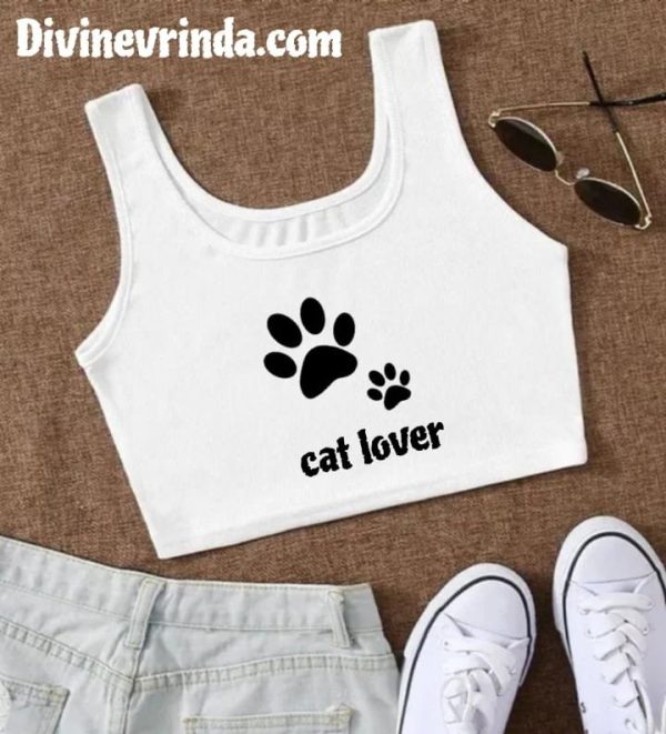 White Sleeveless Crop Top