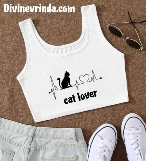 White Sleeveless Crop Top