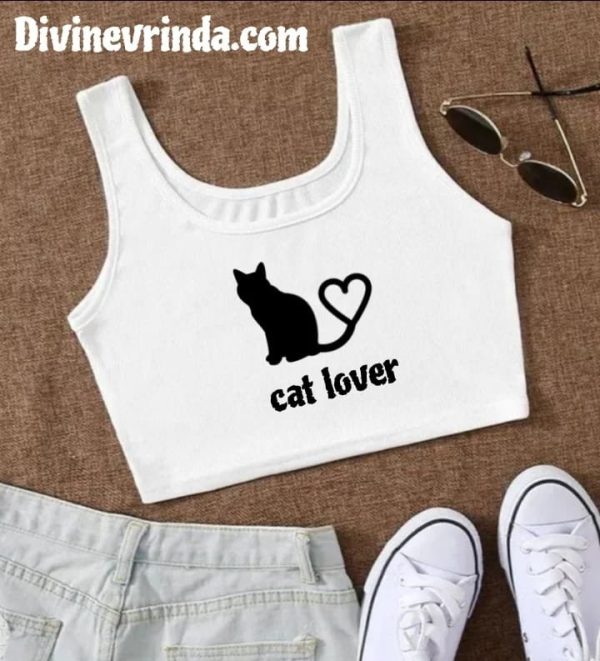 White Sleeveless Crop Top