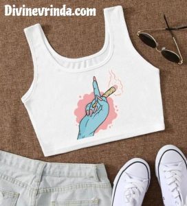Cute Sleeveless White Crop Top