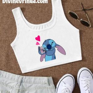 Cute Sleeveless White Crop Top