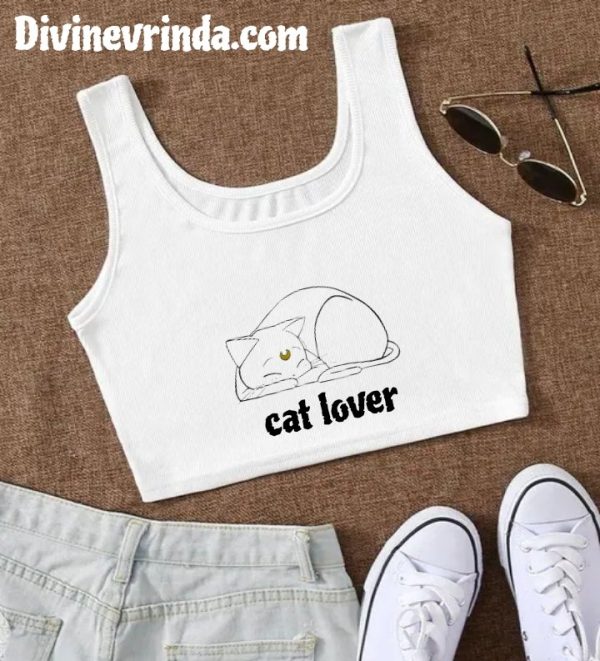 White Sleeveless Crop Top