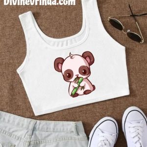 Cute Sleeveless Crop Top