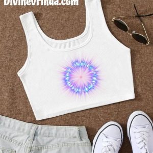 White Sleeveless Crop Top