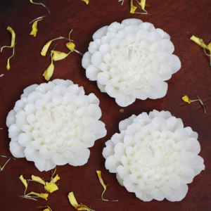 White Flower Candles (Per piece)