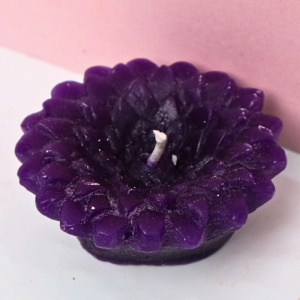 Purple Flower Candles (Per piece)