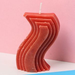 Zig Zag Wax Candles (per piece)