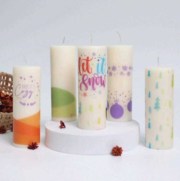 Cylindrical Tall Candles (Per piece)