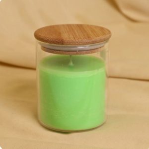Glass Jar Candles With Bamboo Lid (Per piece)