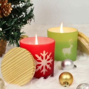 Jar Candles with Bamboo Lid (Per piece)