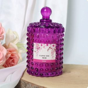 Diamond Textured Jar Candles (Per piece)
