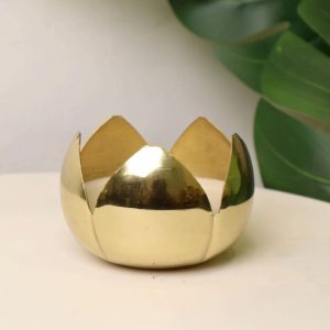 Flower Cut Metal Jar Candles (Per piece)