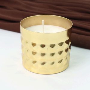 Golden Metal Jar Candles (Per piece)
