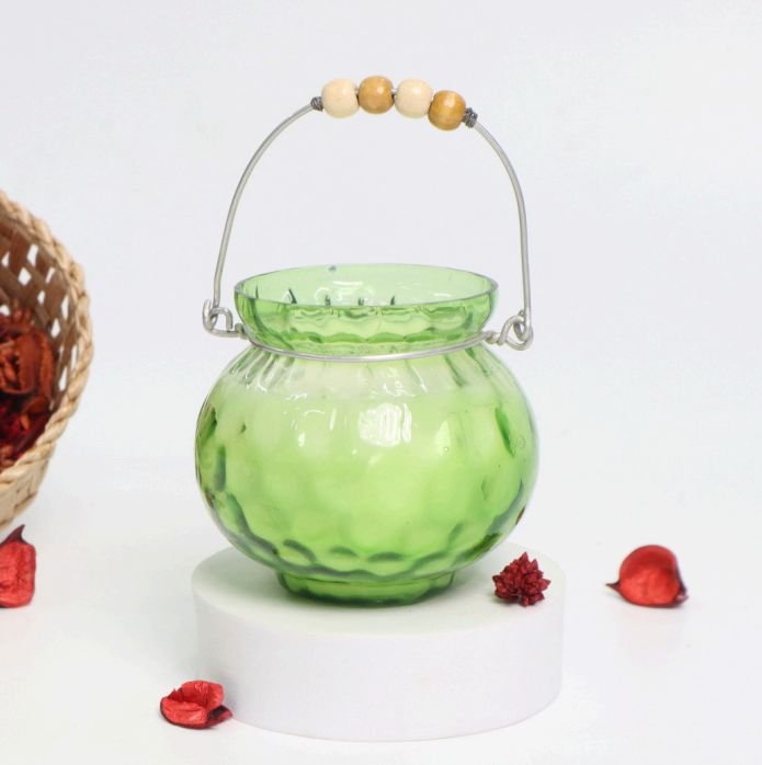 Hanging Glass Matki Candles (Per piece)