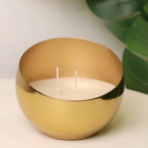 Golden Metal Jar Candles (Per piece)