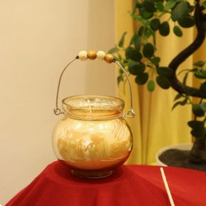 Hanging Glass Matki Candle (Per piece)