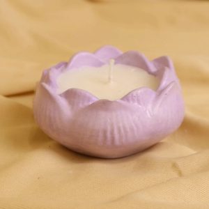 Floral Cement Candle Jar (Per piece)