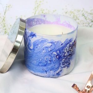 Glass Jar Candle with Metal Lid ( Per piece)