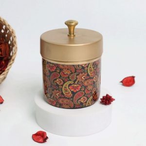 Print Scented Candle Votive/Brass /Metal/Candle (Per piece)
