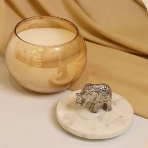 Round Shape glass Jar Candle (Per piece)