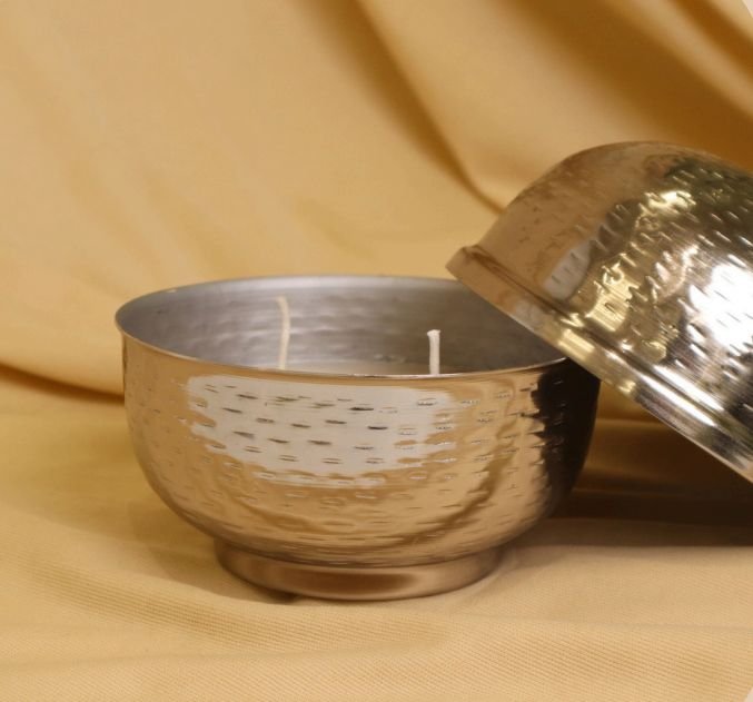 Metal Candle with Lid (Per piece)